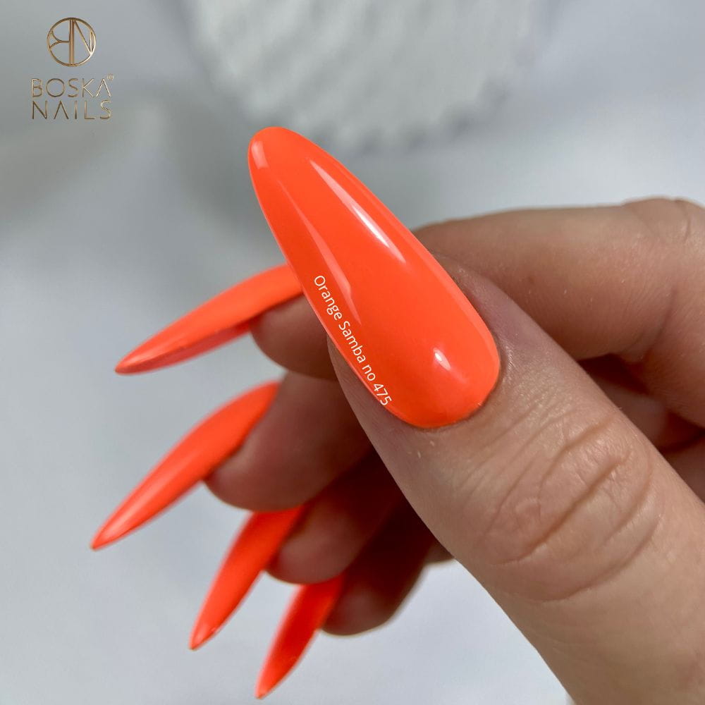 Boska Nails Lakier Hybrydowy Summer Time Orange Samba No 475 6ml