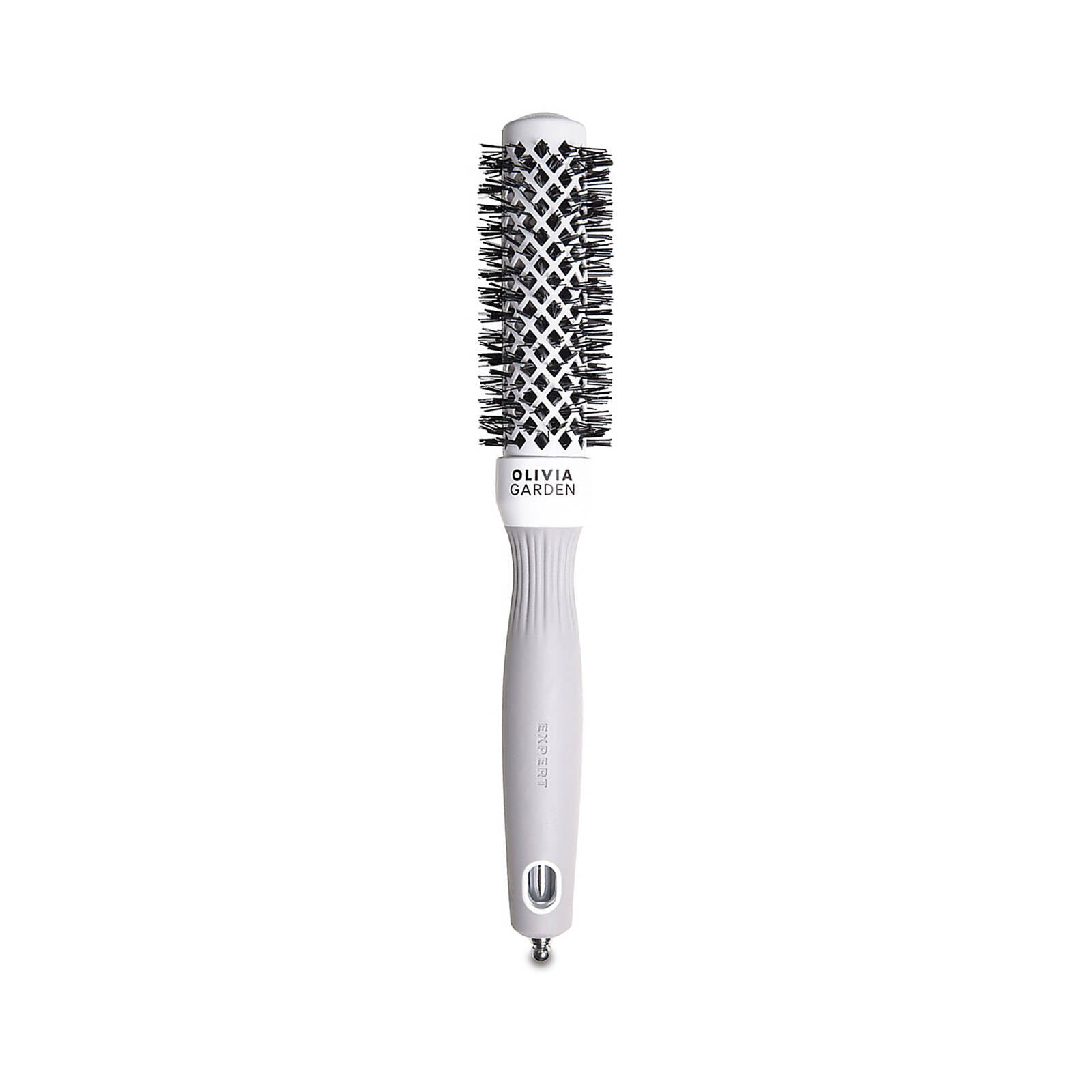 Olivia Garden Szczotka Expert Blowout Shine White&Grey Do Modelowania I Suszenia Włosów Biało Szara 35 mm