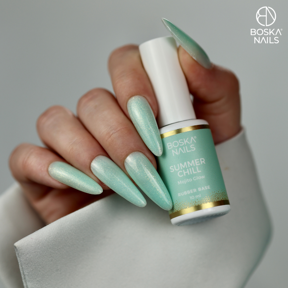 Boska Nails Baza Kauczukowa Summer Chill Mojito Glow 10 ml