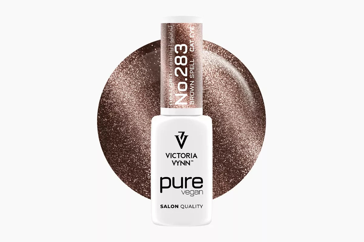 Victoria Vynn Lakier hybrydowy Pure Vegan Creamy Cat Eye 283 Brown Spell 8 ml