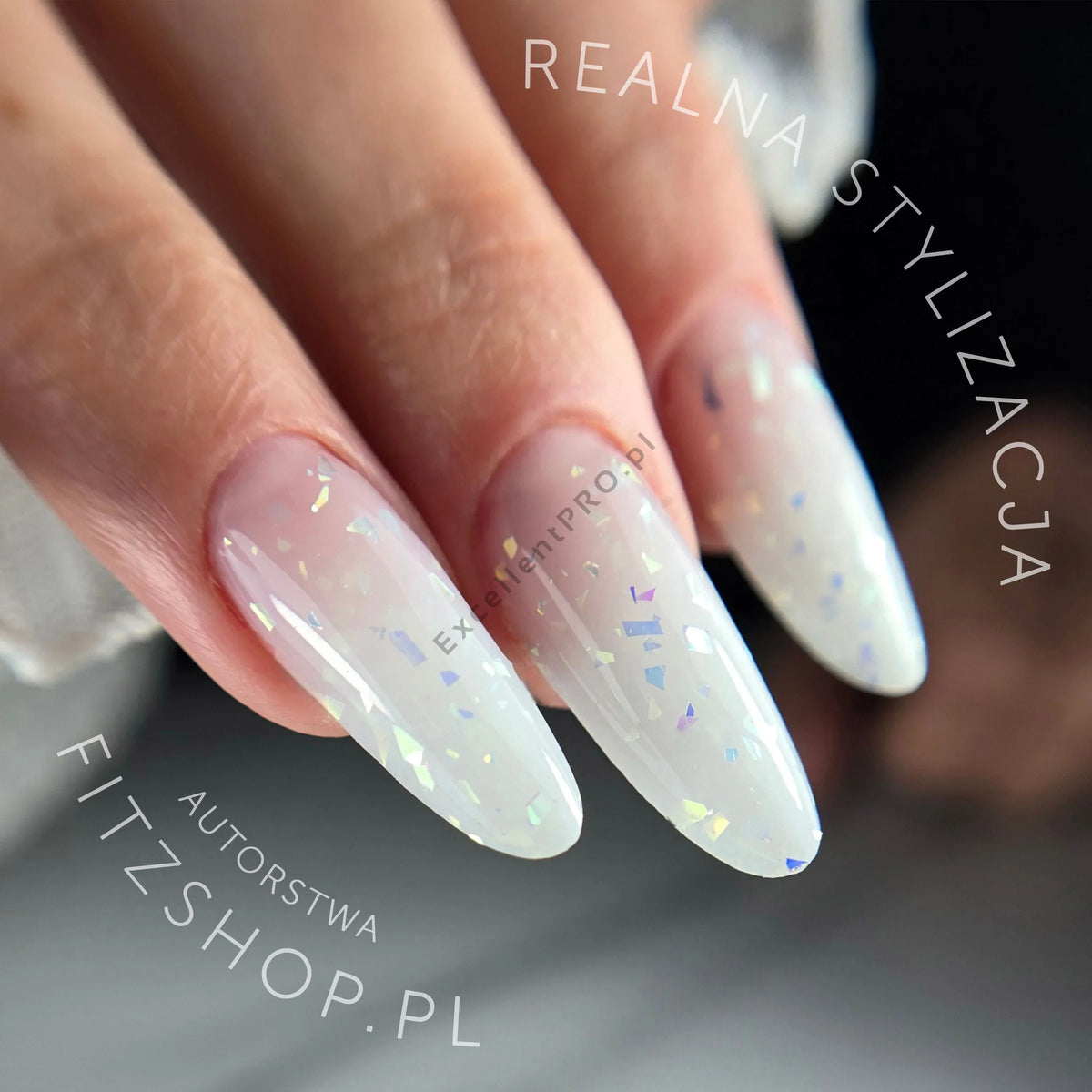 Excellent PRO Thixotropy Gel With Effect Milky Storm 50g