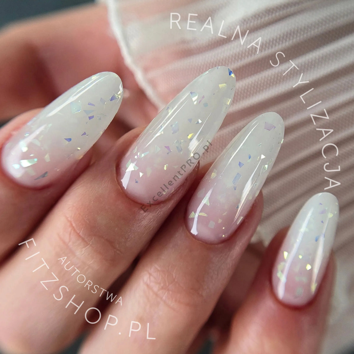 Excellent PRO Thixotropy Gel With Effect Milky Storm 50g