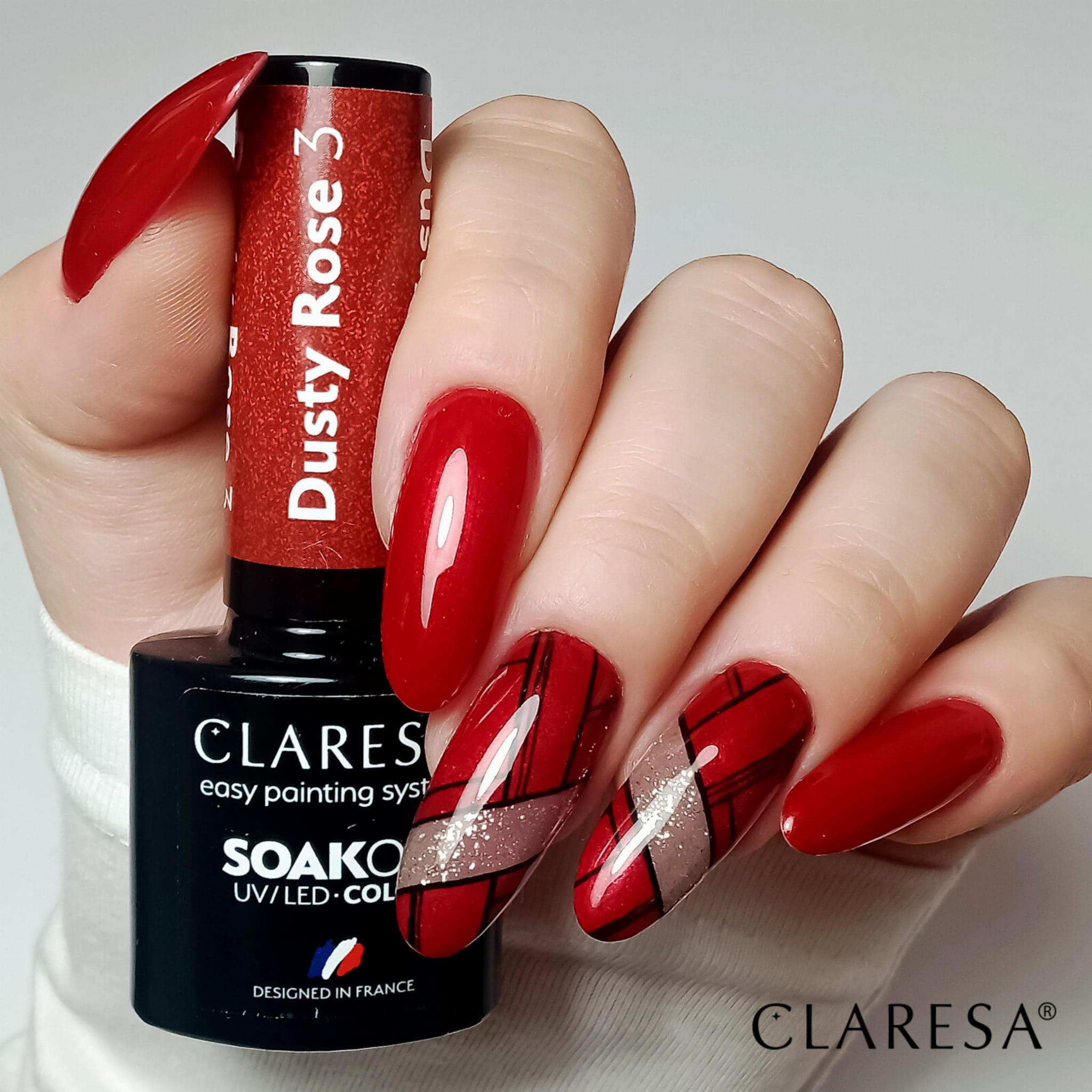 Claresa - Lakier hybrydowy Dusty Rose 3 - 5g