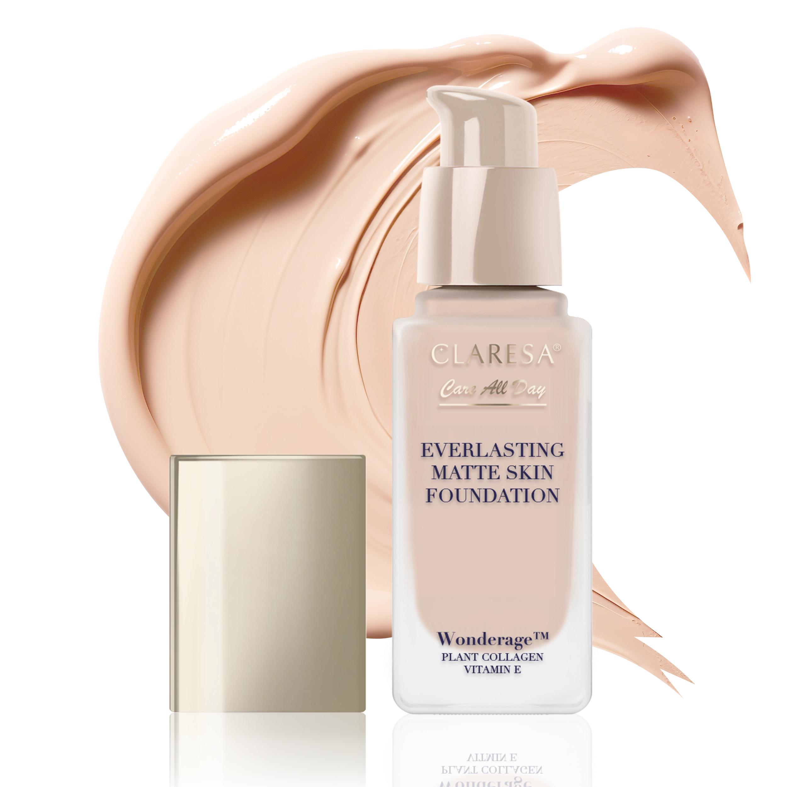 Claresa Care All Day Everlasting Matte Skin Foundation 04 Natural Podkład Matująco-Wygładzający, 32ml