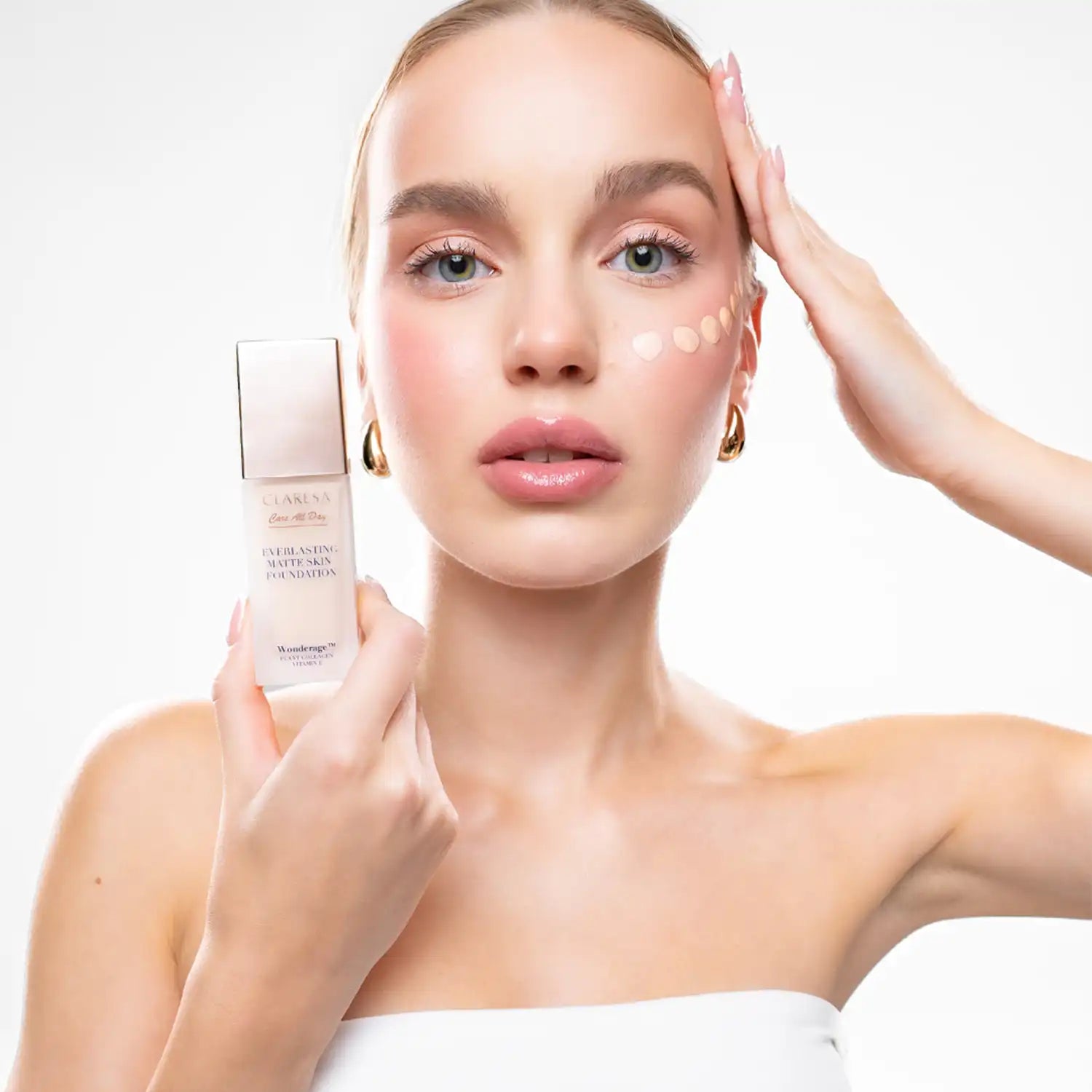 Claresa Care All Day Everlasting Matte Skin Foundation 01 Porcelain Podkład Matująco-Wygładzający, 32ml