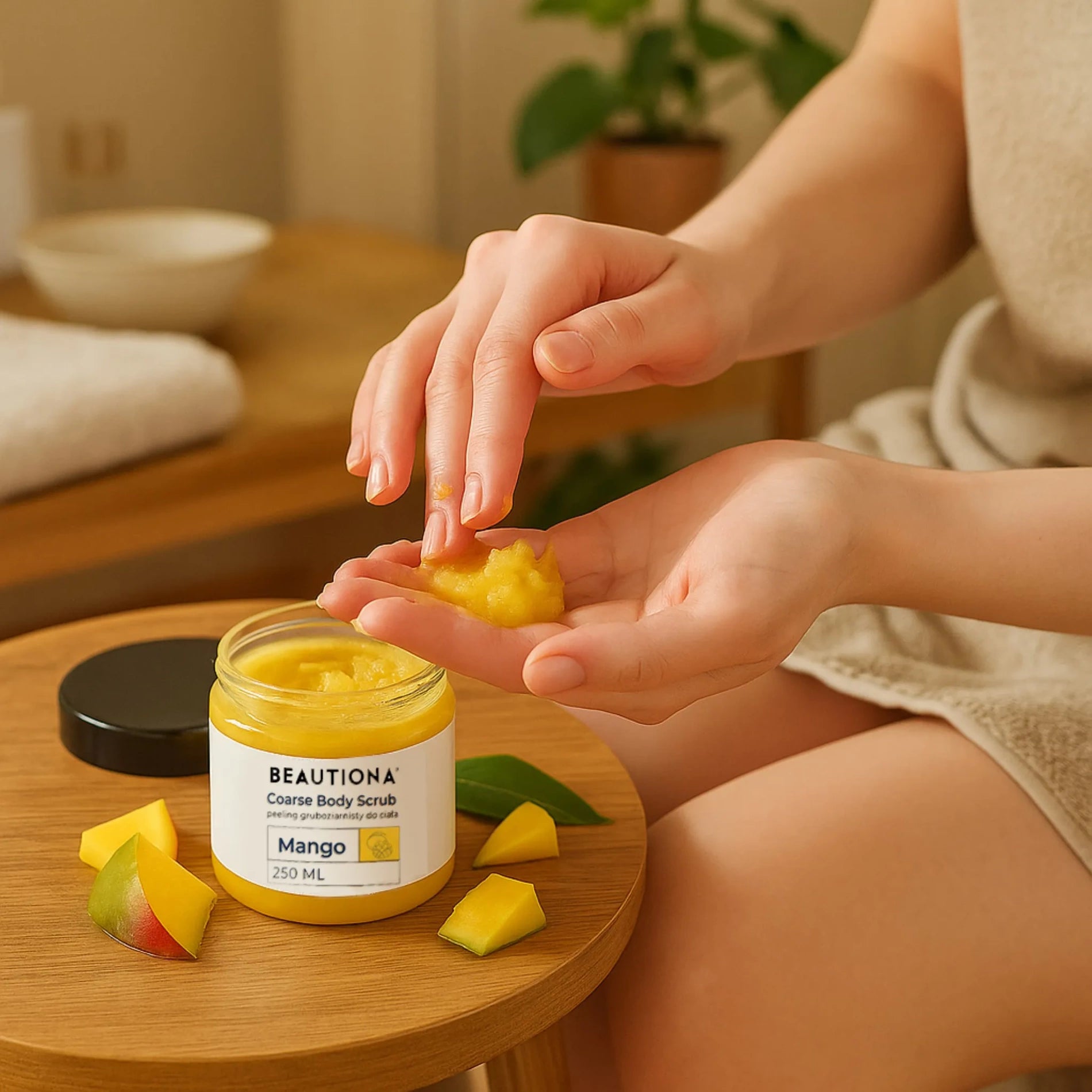 Peeling Cukrowy Gruboziarnisty Do Ciała O Zapachu Mango 250 Ml