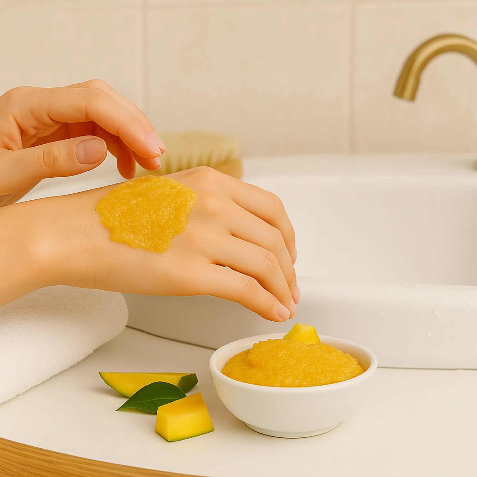 Peeling Cukrowy Gruboziarnisty Do Ciała O Zapachu Mango 250 Ml