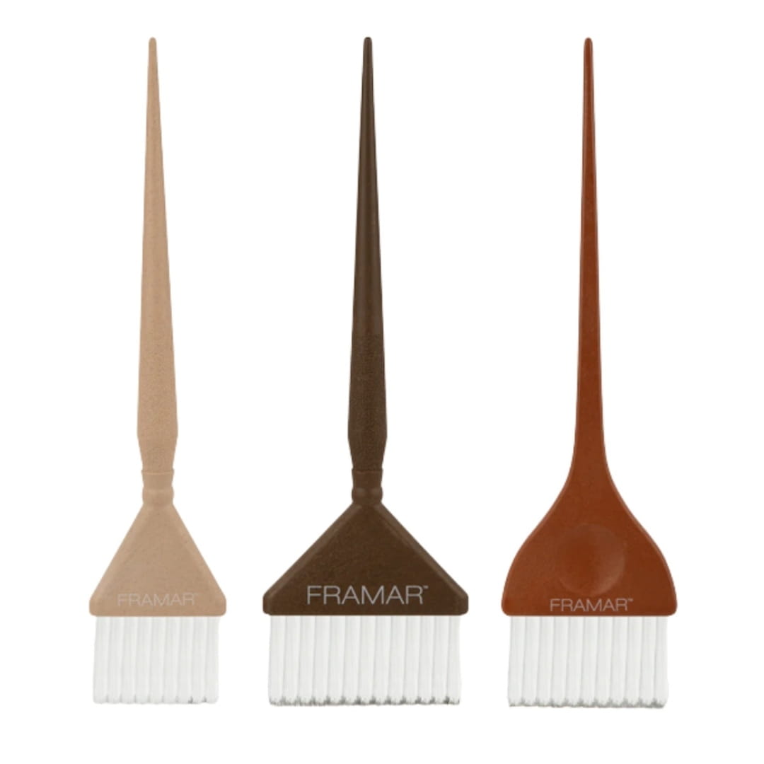 Framar Family Pack Brush Set Terra - Zestaw Pędzli Do Koloryzacji 3 Szt.