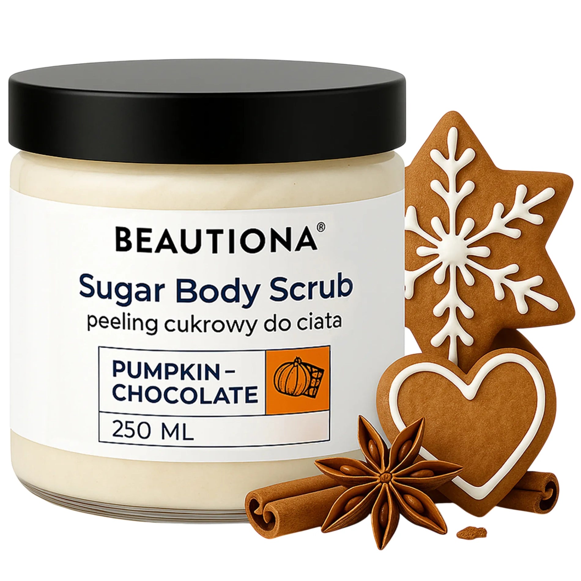 Peeling Cukrowy Gruboziarnisty Do Ciała O Zapachu Pierniczkowym 250 Ml