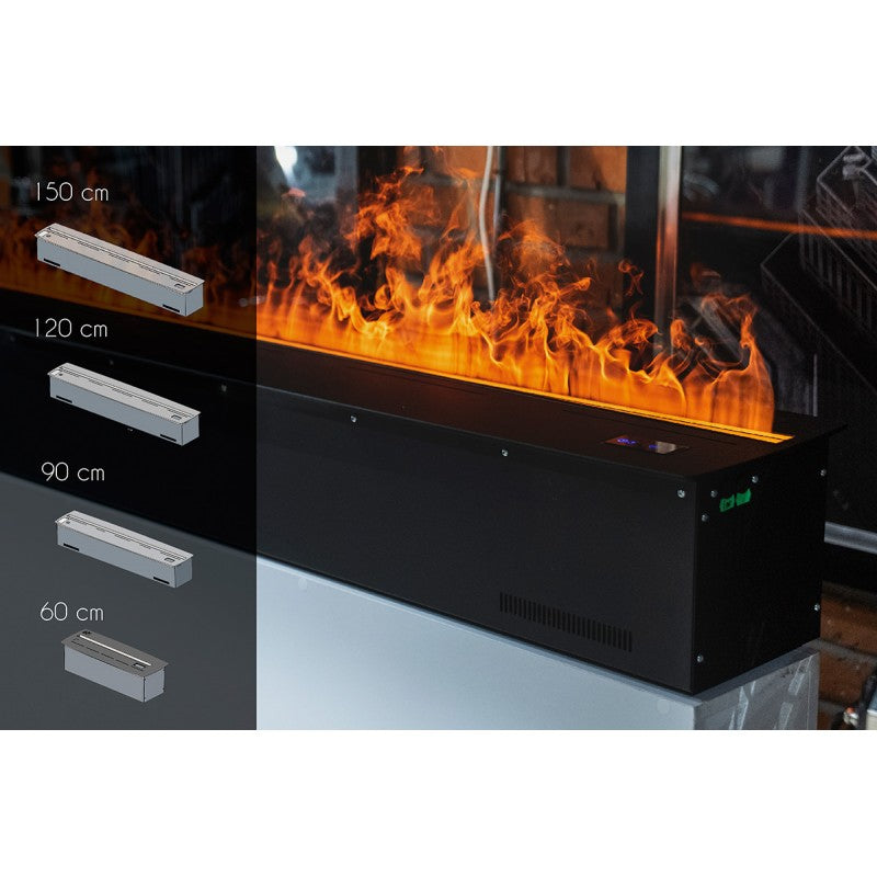 Alvi Prague Kominek Parowy Wbudowany Firespa 1200 Mm