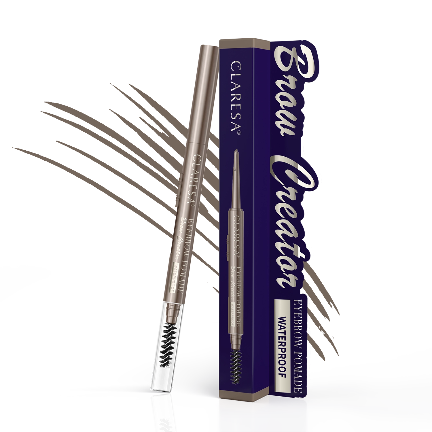 Claresa Eyebrow Pomade Pencil Brow Creator Pomada Do Brwi W Kredce 01 Taupe, 0,17g