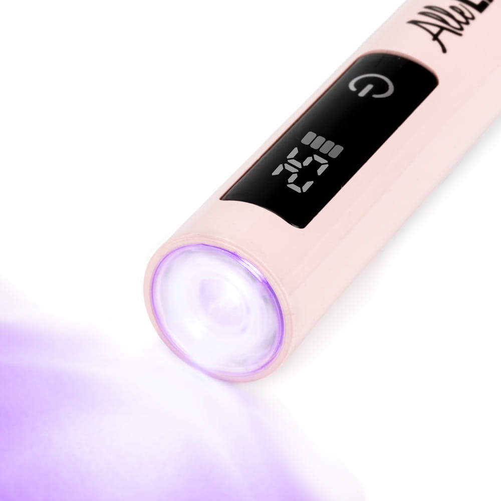 Lampa Do Paznokci UV/LED 1.6W Allelac Do Lakierów Hybrydowych I Żeli 8809 Różowa