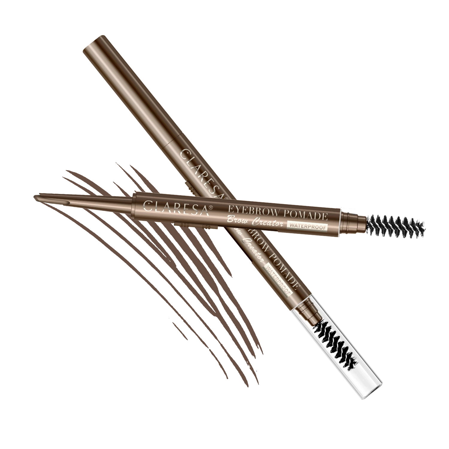 Claresa Eyebrow Pomade Pencil Brow Creator Pomada Do Brwi W Kredce 02 Medium Brown, 0,17g