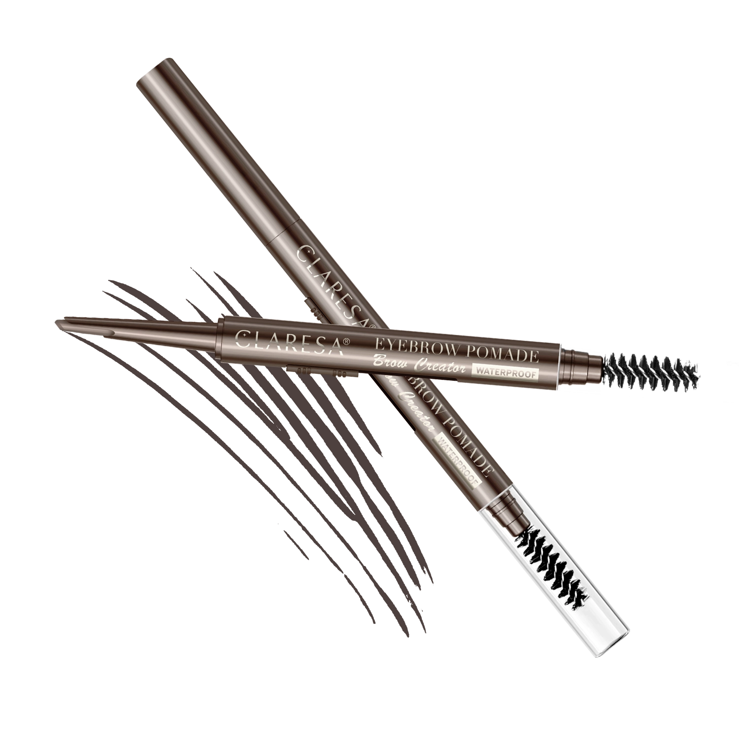 Claresa Eyebrow Pomade Pencil Brow Creator Pomada Do Brwi W Kredce 03 Graphite Brown, 0,17g