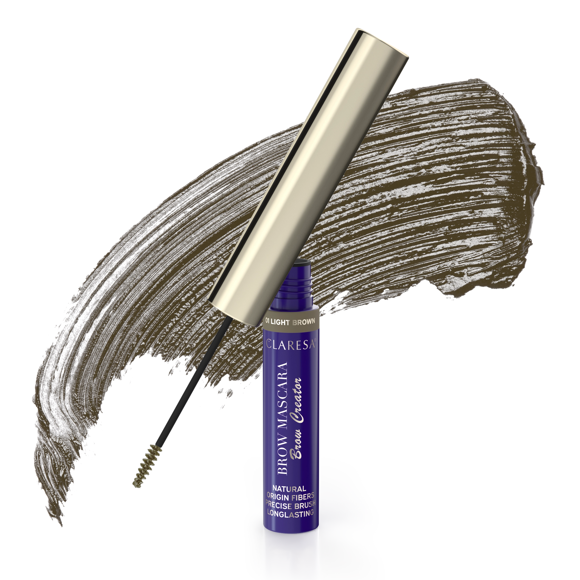 Claresa Brow Mascara Brow Creator Tusz Do Brwi 01 Light Brown, 6g