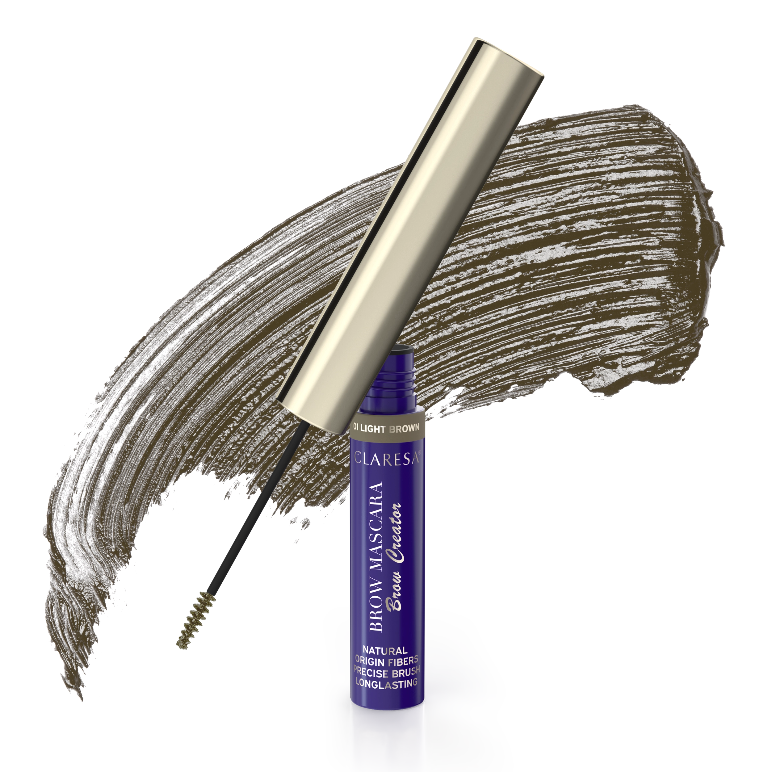 Claresa Brow Mascara Brow Creator Tusz Do Brwi 01 Light Brown, 6g