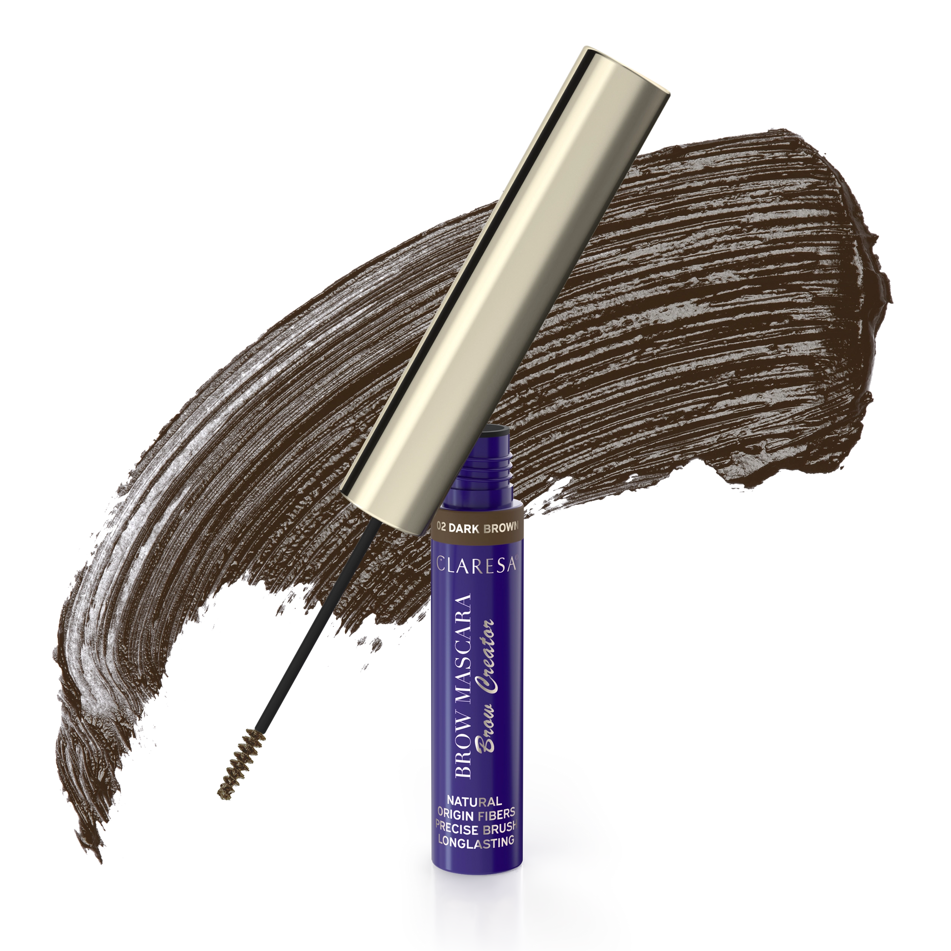 Claresa Brow Mascara Brow Creator Tusz Do Brwi 02 Dark Brown, 6g