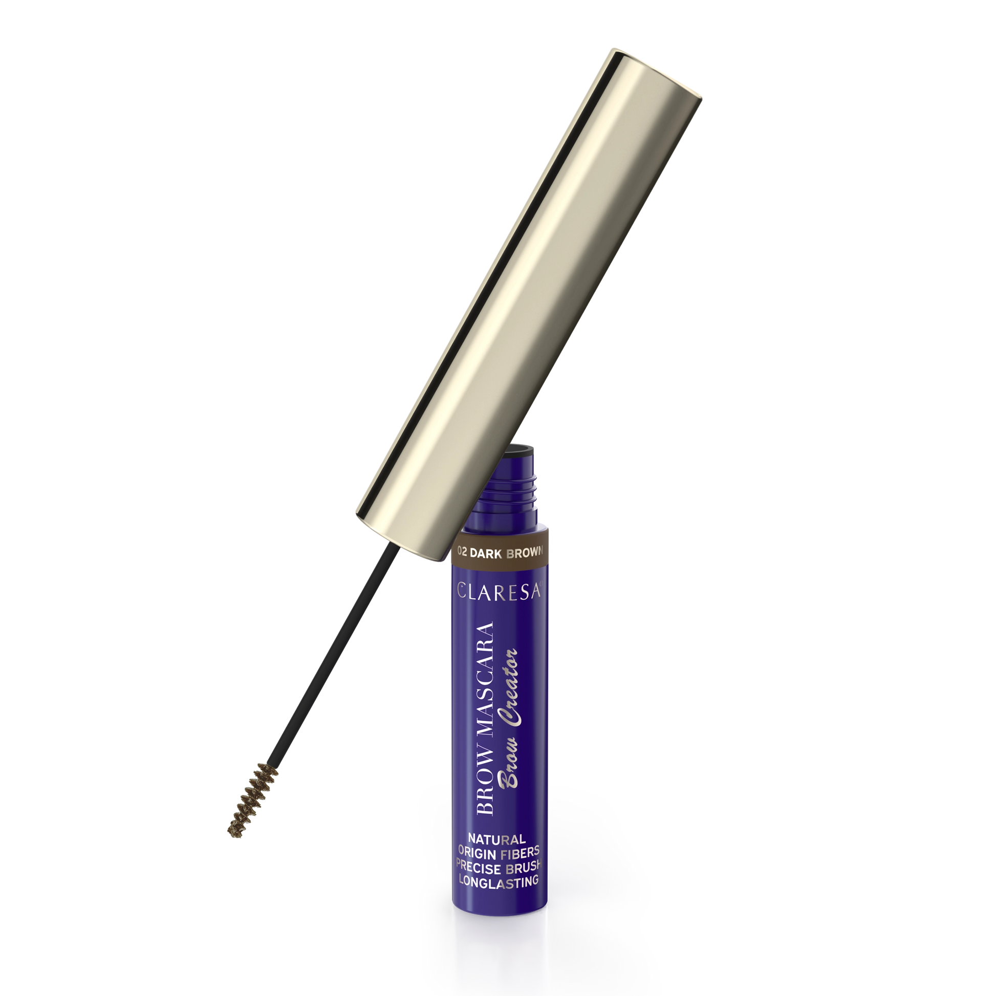 Claresa Brow Mascara Brow Creator Tusz Do Brwi 02 Dark Brown, 6g