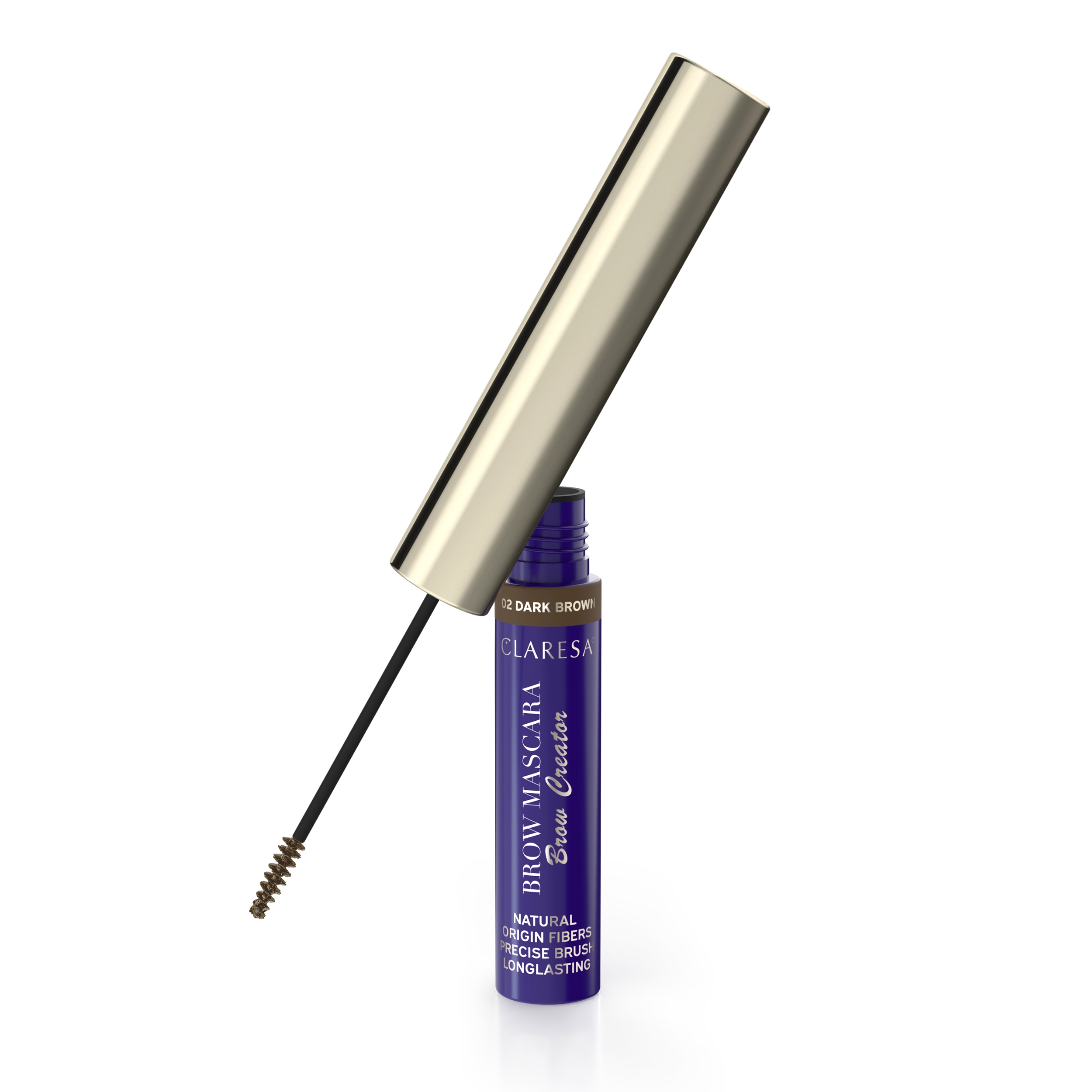 Claresa Brow Mascara Brow Creator Tusz Do Brwi 02 Dark Brown, 6g