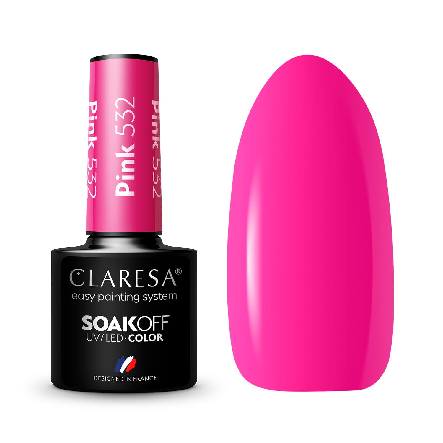 Claresa - Lakier hybrydowy Pink 532 - 5g