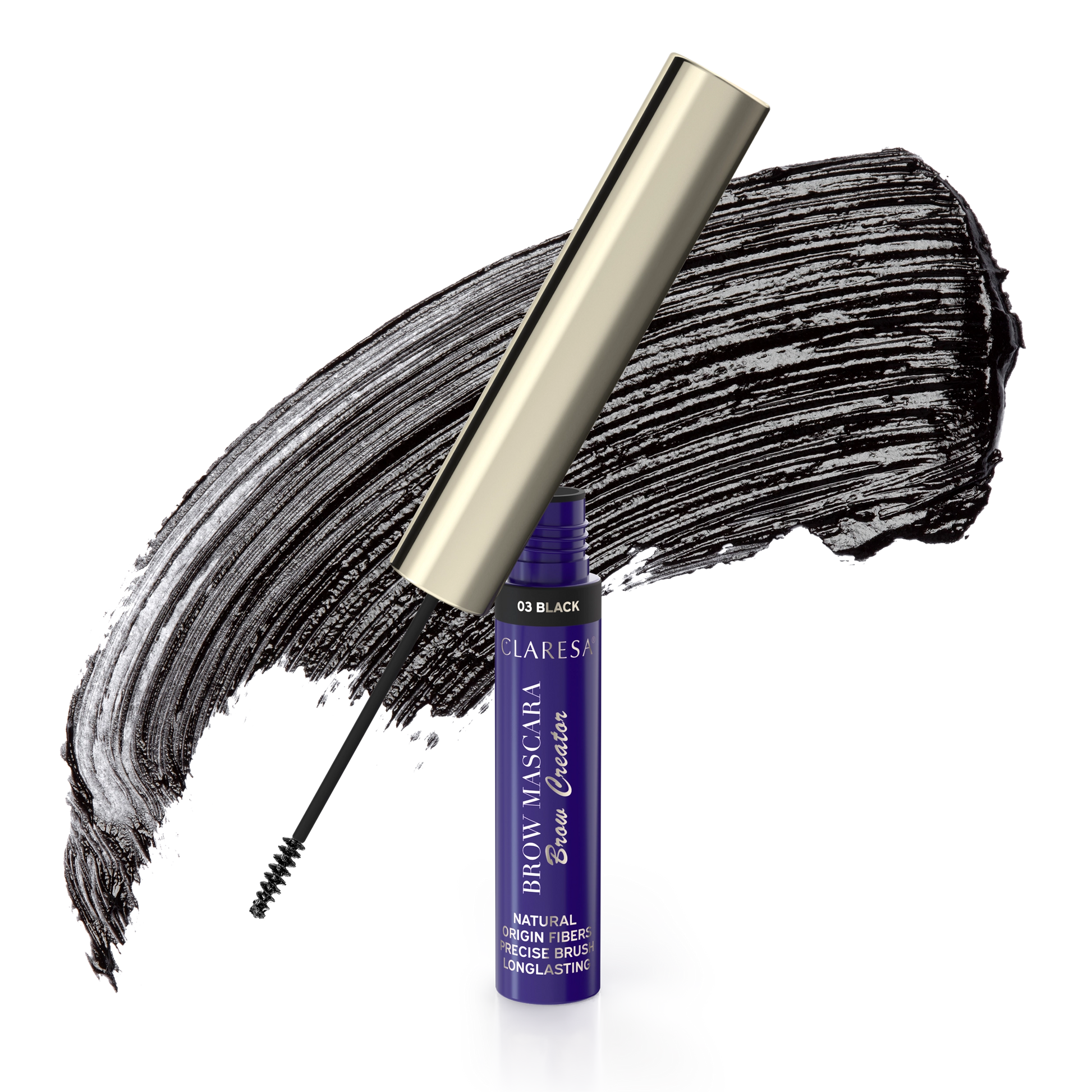 Claresa Brow Mascara Brow Creator Tusz Do Brwi 03 Black, 6g