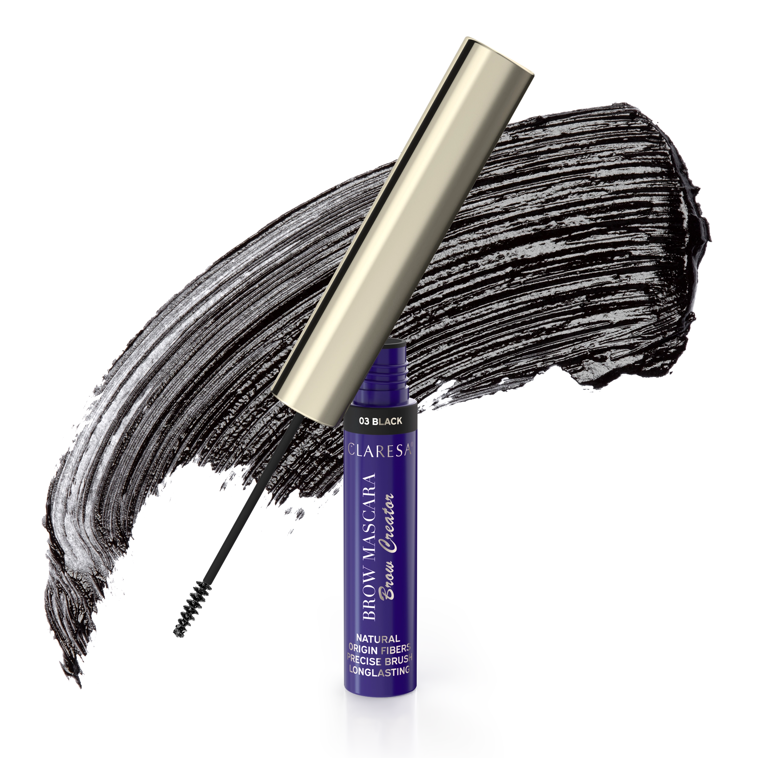 Claresa Brow Mascara Brow Creator Tusz Do Brwi 03 Black, 6g