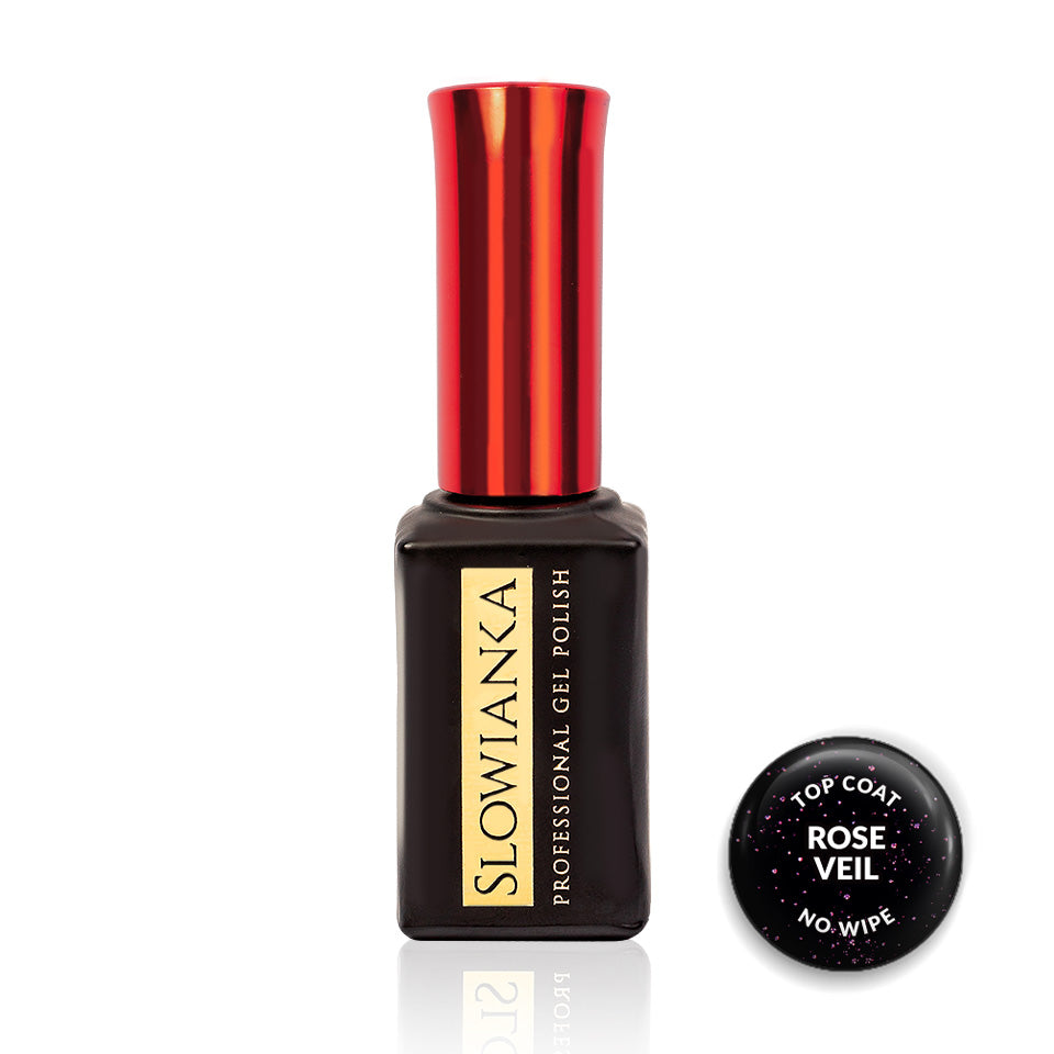 Slowianka Top Coat No Wipe Rose Veil 10g