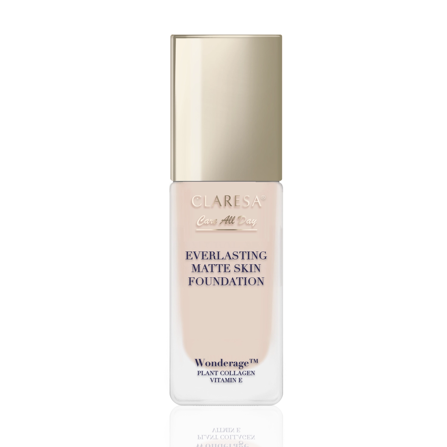 Claresa Care All Day Everlasting Matte Skin Foundation 02 Light Beige Podkład Matująco-Wygładzający, 32ml