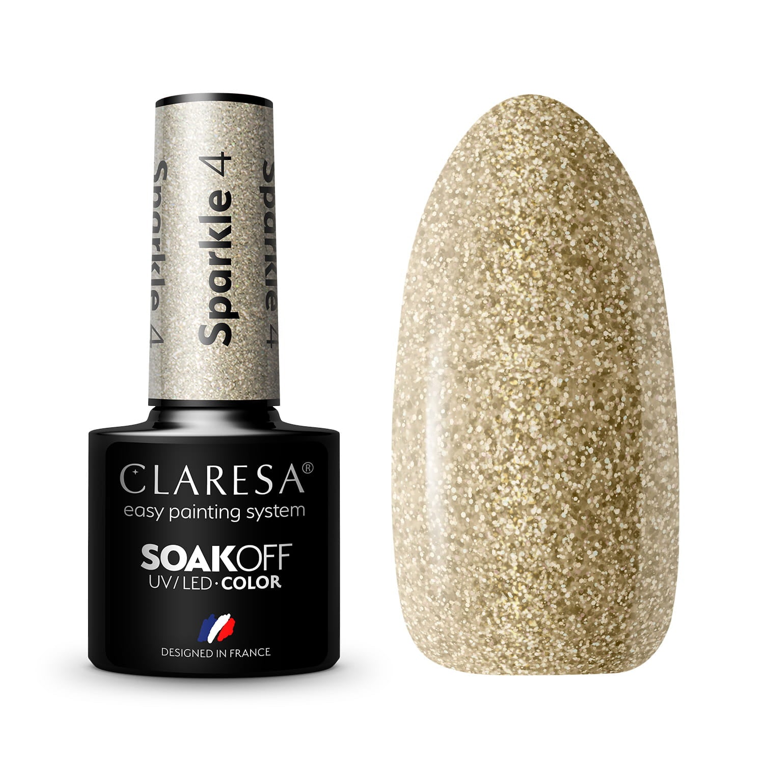 Claresa - Lakier Hybrydowy Sparkle 4 -5g