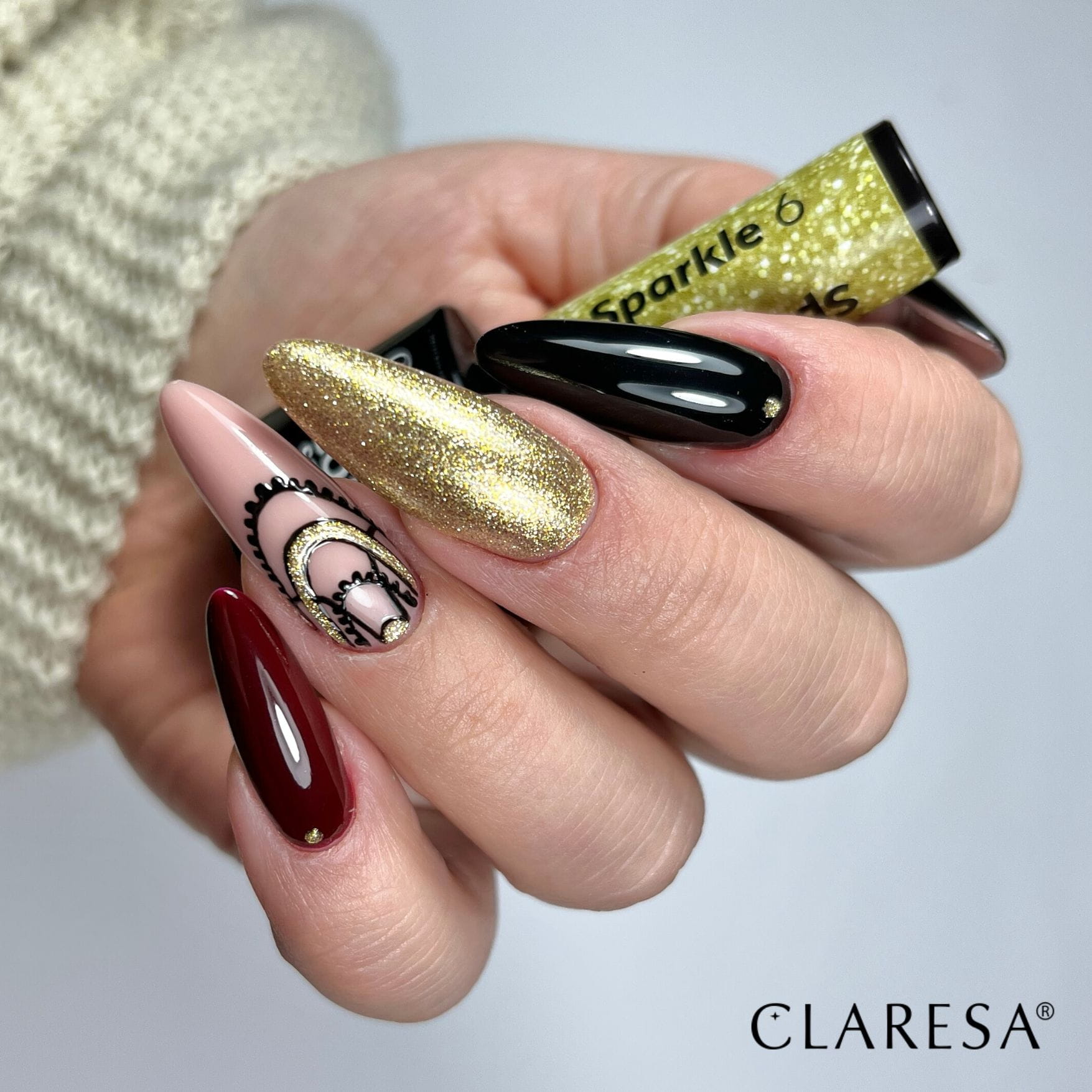 Claresa - Lakier Hybrydowy Sparkle 6 -5g