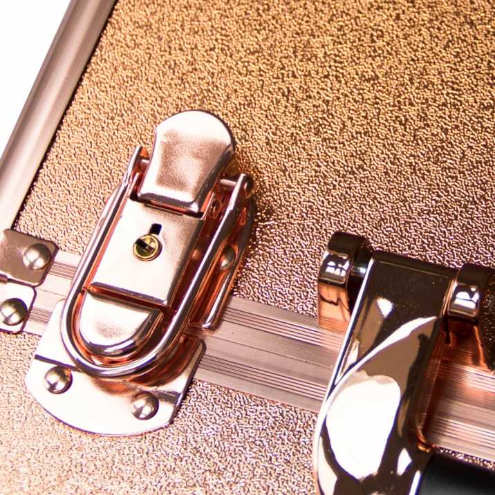 Mollylac Kuferek Kosmetyczny XL 36W Kratka Na Lampę  Rose Golden