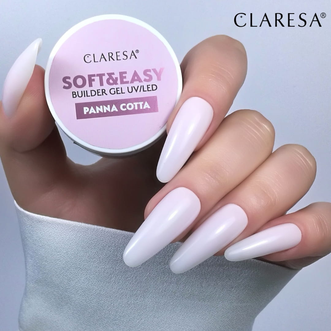 Claresa - Żel budujący SOFT&EASY Builder Gel Panna Cotta 90g