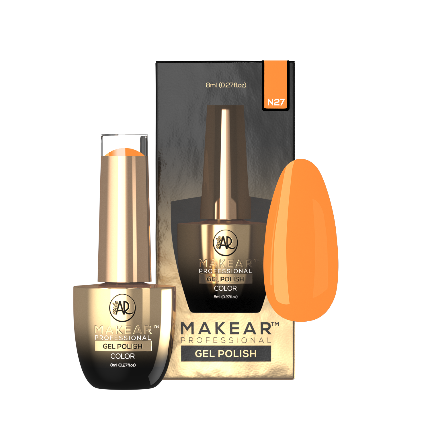 Makear Lakier Hybrydowy N27 Neon 8Ml