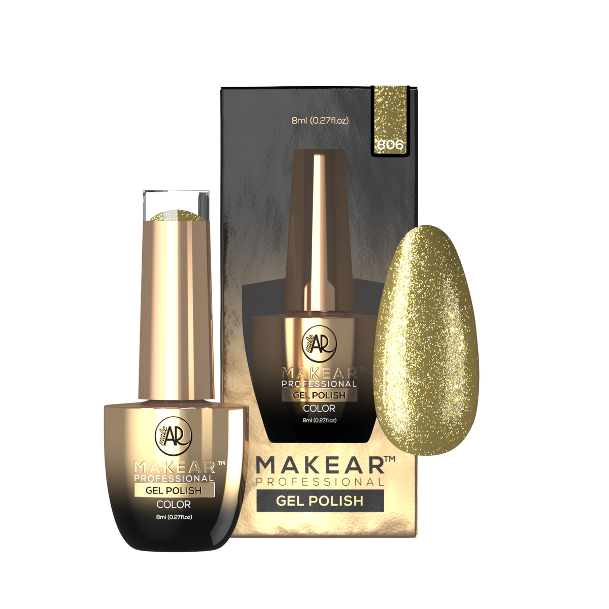 MAKEAR Makear Hybrid-Nagellack 806 Premium Glitter 8Ml — Inhaltsstoffe und Bewertung