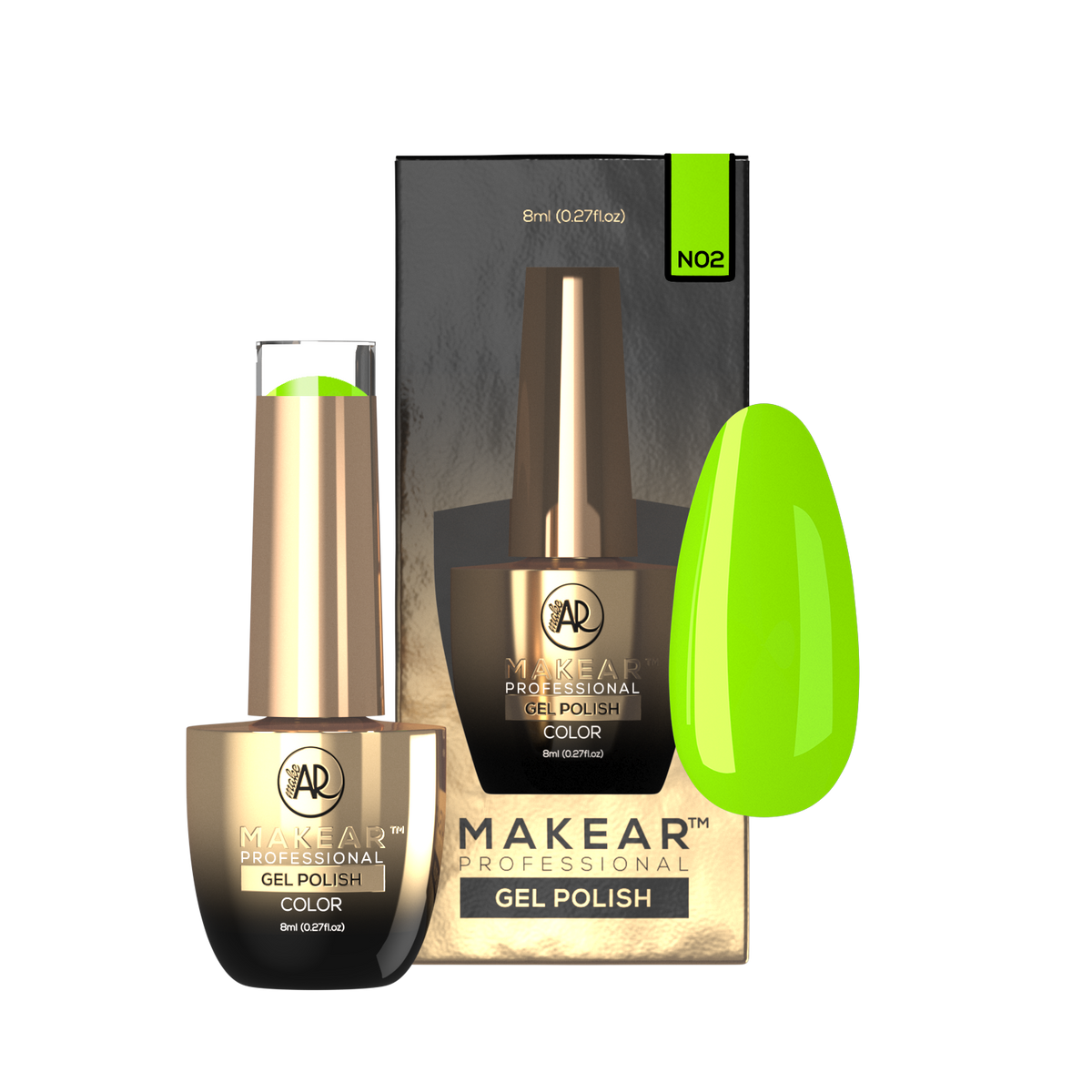 MAKEAR Makear Hybrid-Nagellack N02 Neon 8Ml — Inhaltsstoffe und Bewertung