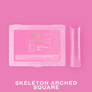 Lunamoon Dual Formy Do Przedłużania Skeleton Arched Square