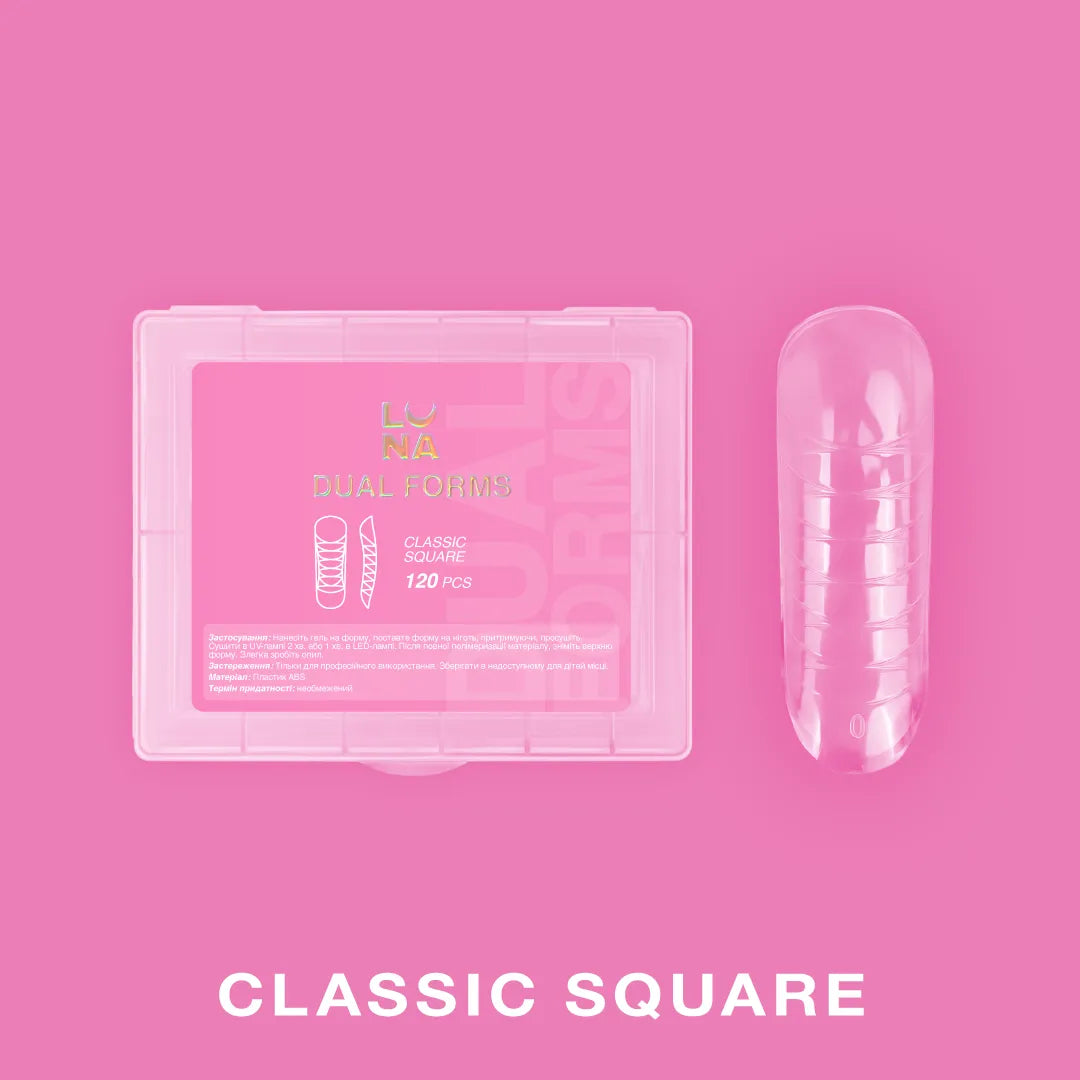 Lunamoon Dual Formy Do Przedłużania Classic Square