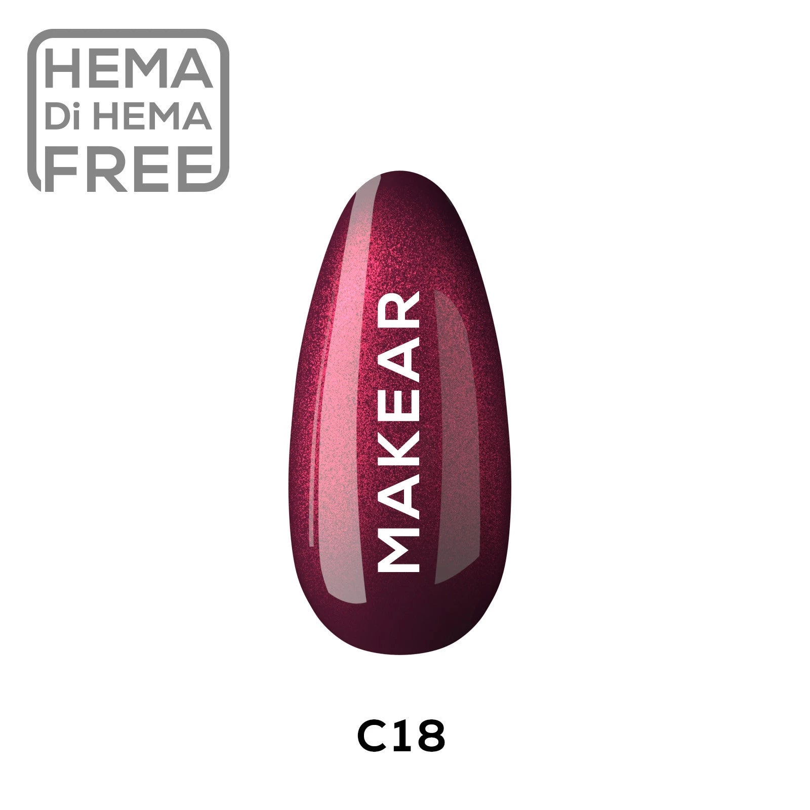 Makear Lakier Hybrydowy Cat Eye C18 8ml