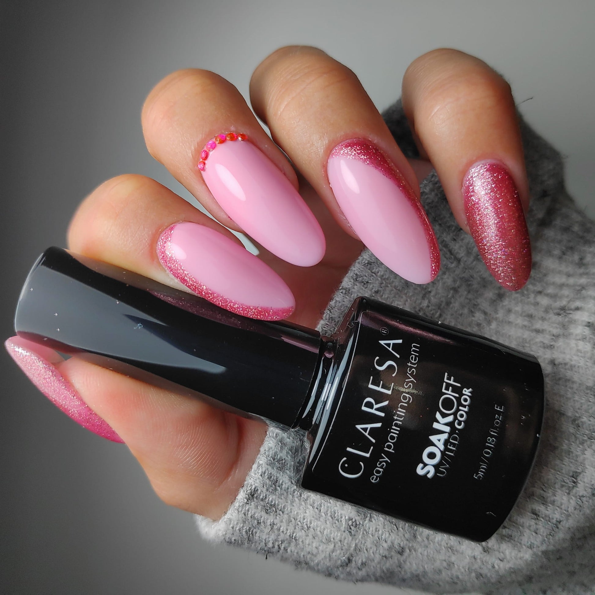 Claresa - Lakier hybrydowy FULL GLITTER 5 -5g