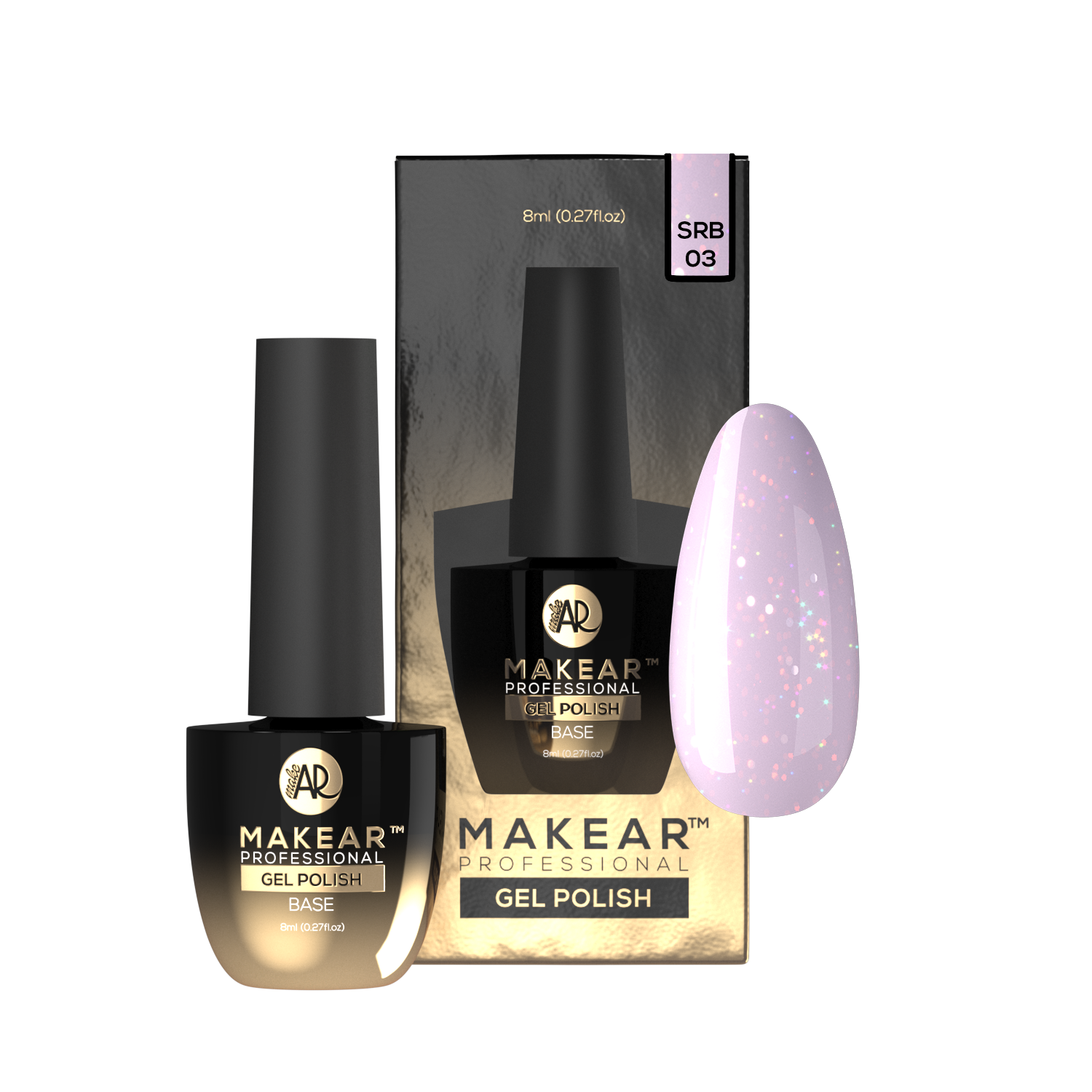 Makear SRB03 Andromeda - Sparkling Rubber Base