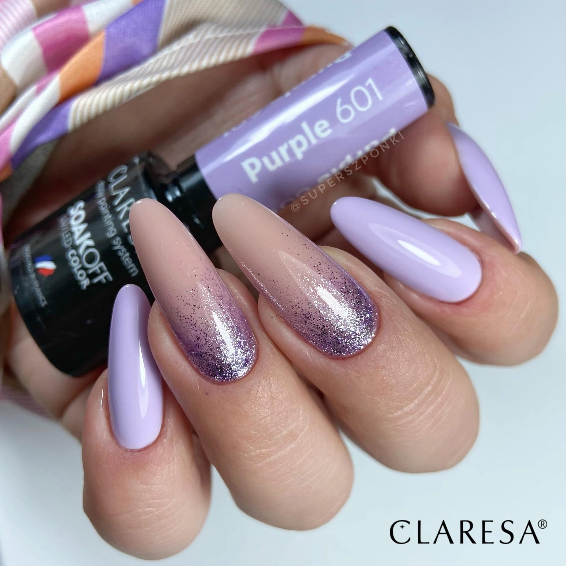 Claresa - Lakier hybrydowy FULL GLITTER 6 -5g