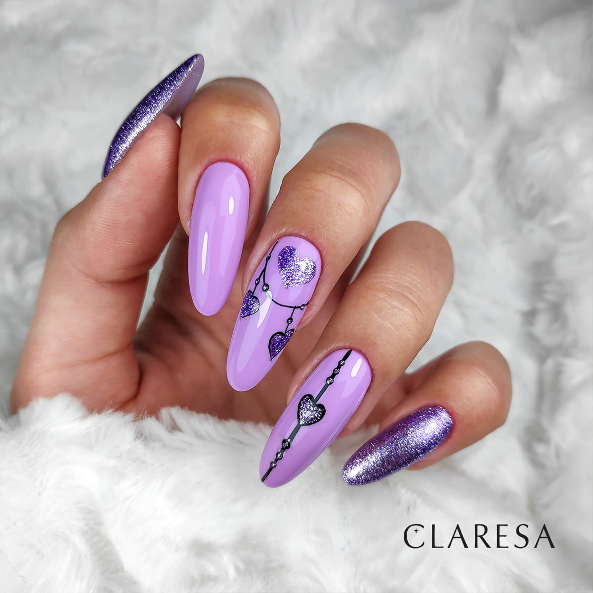Claresa - Lakier hybrydowy FULL GLITTER 6 -5g