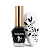 Molly Nails Lakier Do Stempli I Stampingu Pro Stamping Czarny Black 10ml