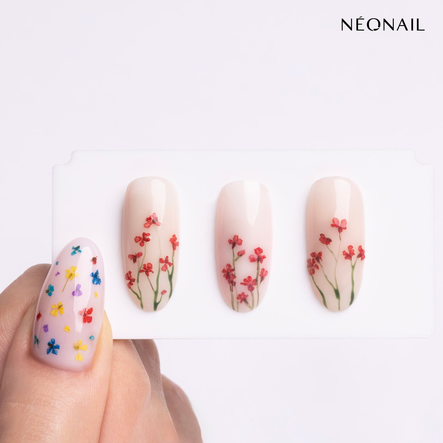 NeoNail Ozdoba Kwiaty Red 08