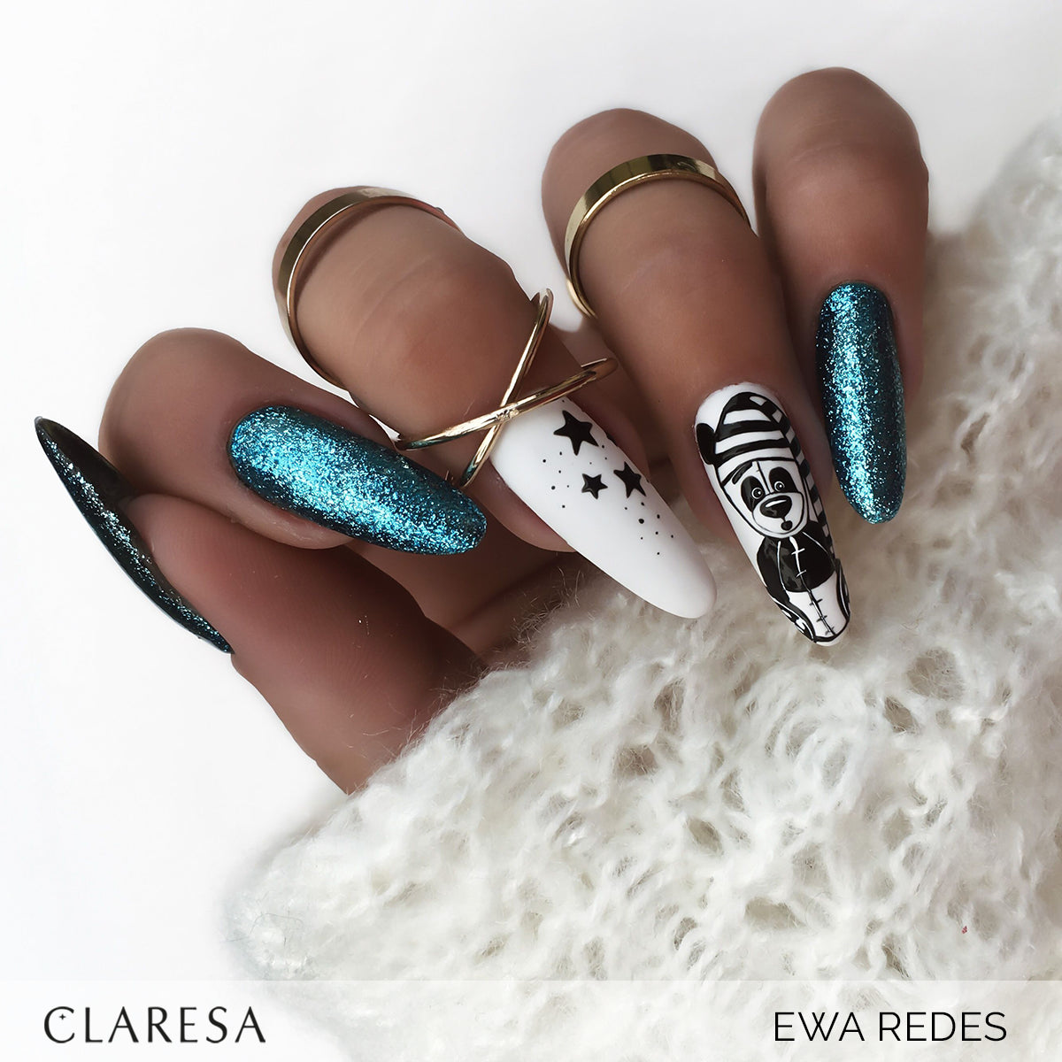 Claresa - Lakier hybrydowy FULL GLITTER 7 -5g