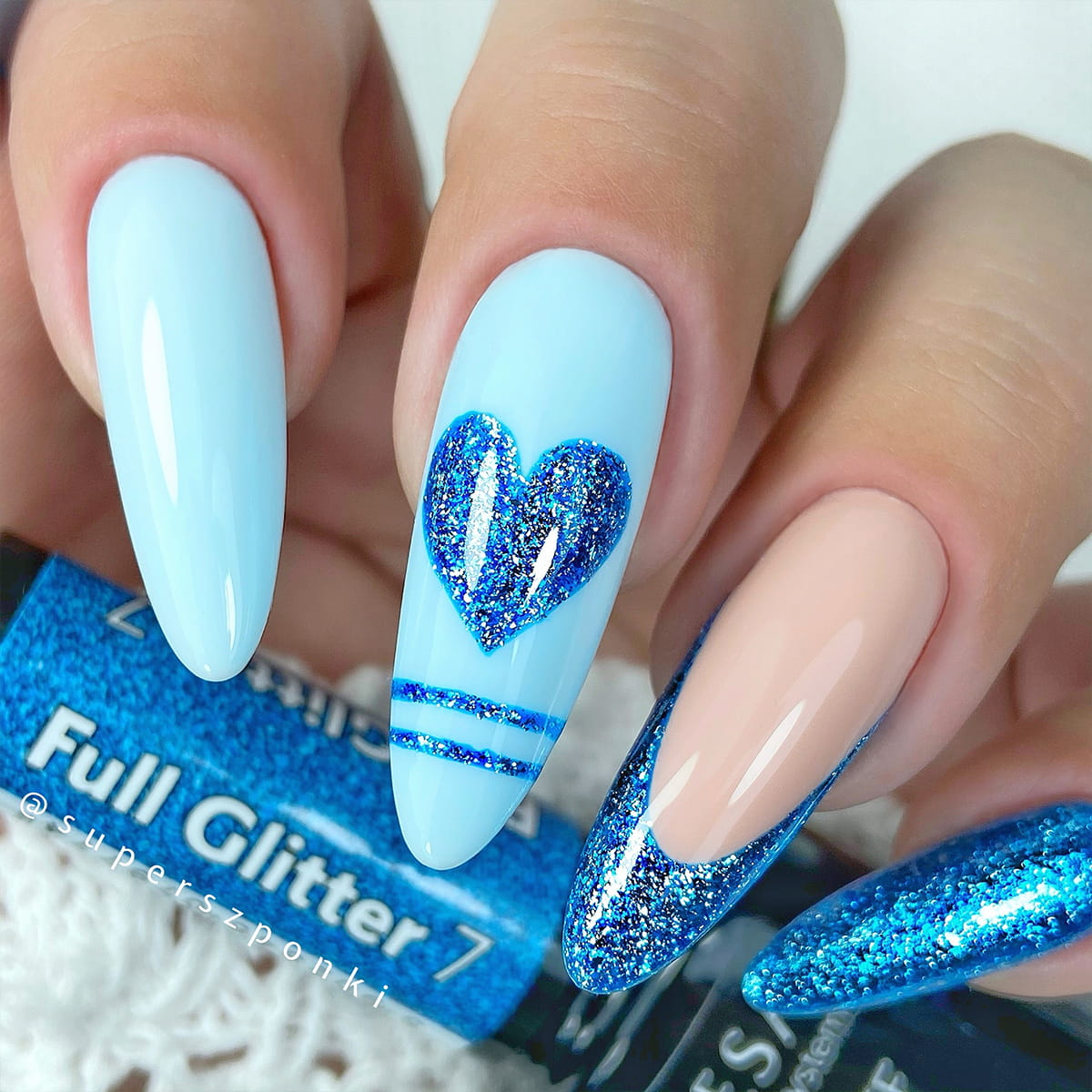 Claresa - Lakier hybrydowy FULL GLITTER 7 -5g