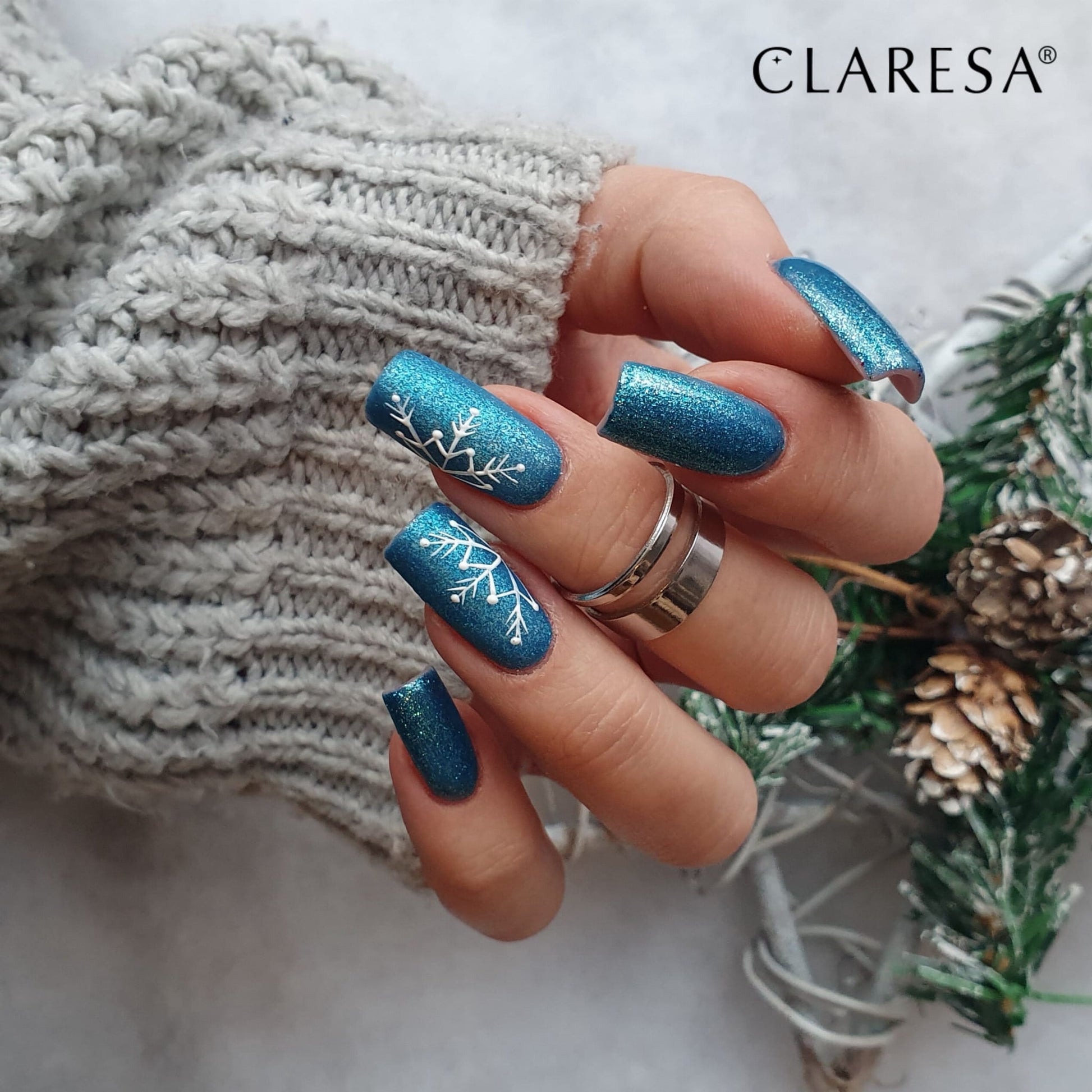 Claresa - Lakier hybrydowy FULL GLITTER 7 -5g
