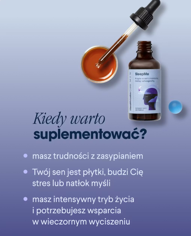 Health Labs Care Sleepme MEN Krople Na Sen 45 Ml