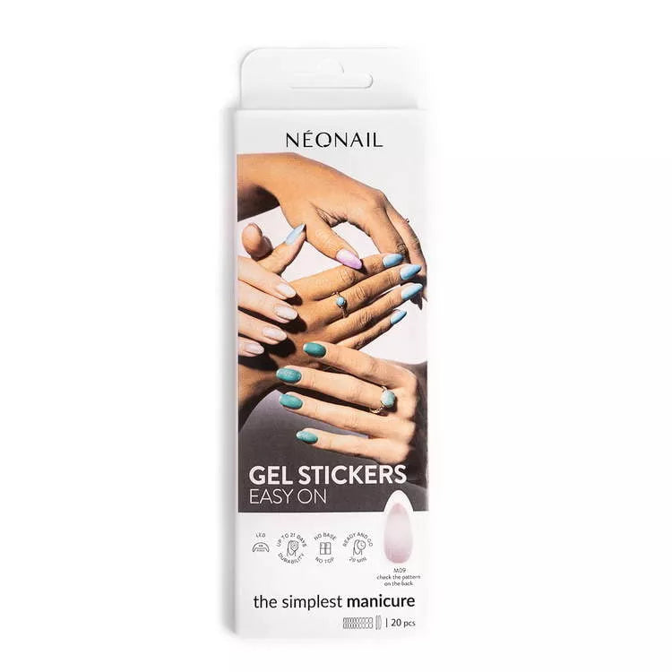 NeoNail Hybryda W Naklejce Do Manicure Gel Stickers Easy On M09