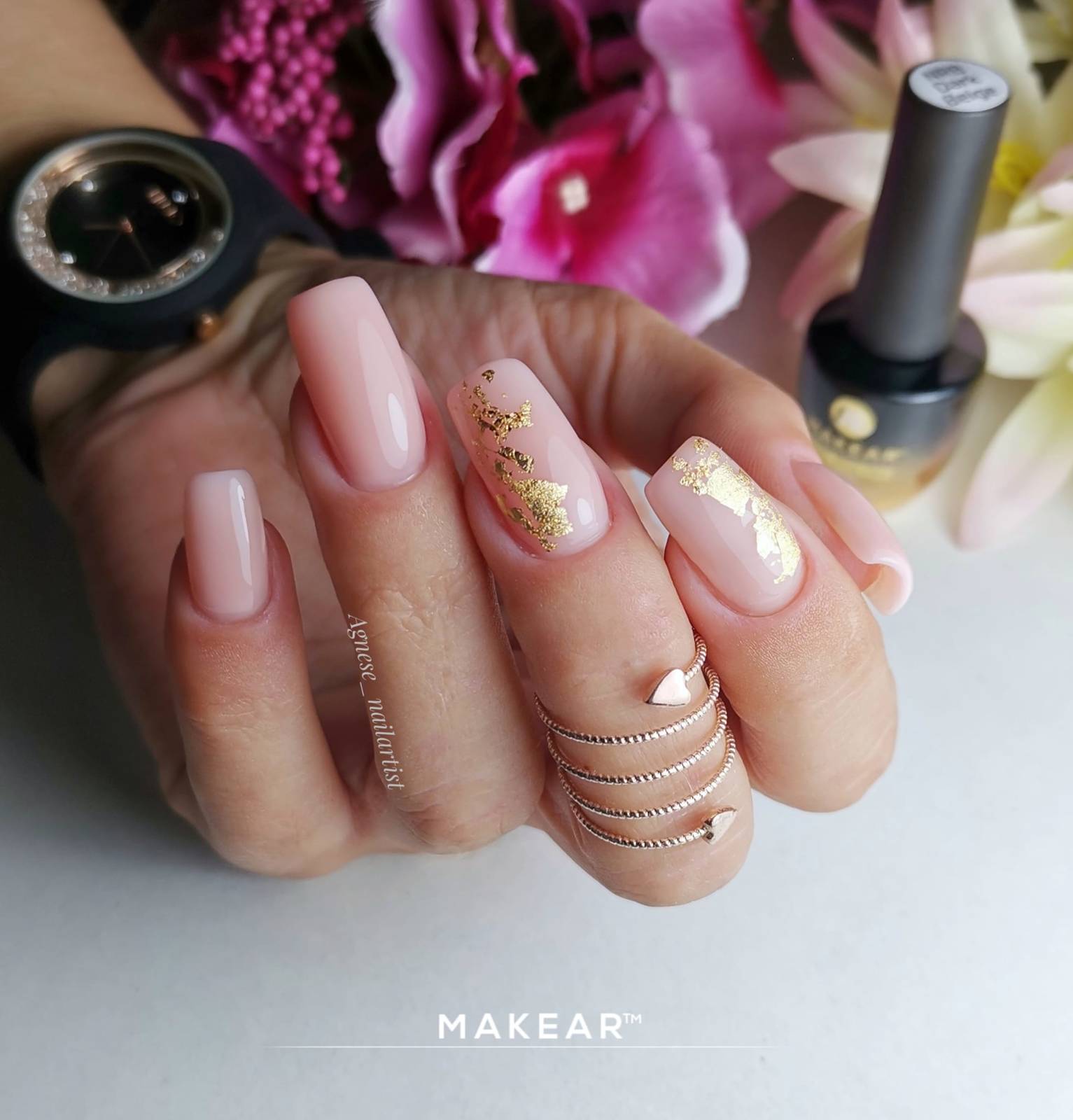 Makear NRB08 Dark Beige Nude Rubber Base